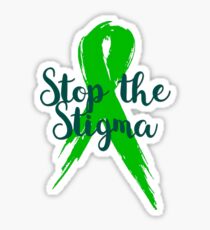 Beenden und stoppen Sie das Stigma der Geisteskrankheit Sticker