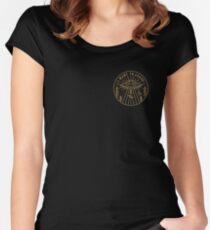 Camiseta entallada de cuello ancho Quiero irme - Bolsillo