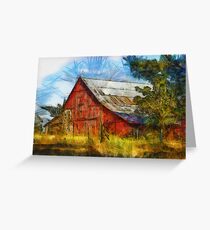 Eureka Road Barn - Rural Art Greeting Card