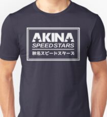 Akina Speed Stars (White) Unisex T-Shirt