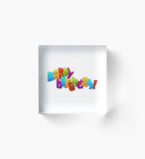 Happy Birthday Acrylic Block
