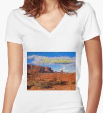 American Southwest Women's Fitted V-Neck T-Shirt