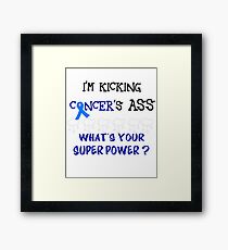 colon cancer shirt Framed Print