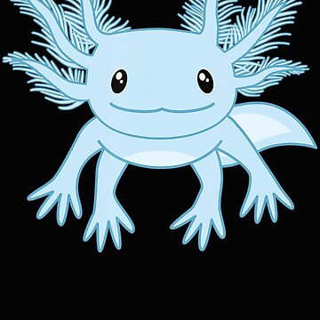 Cute Blue Axolotl Kawaii Aesthetic Axolotls Front & Back Coffee