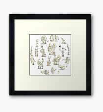 "Do the Robot" Framed Print