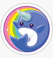 Kawaii Narwhal Sticker