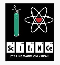 I Love Science - Atomic Whirl Photographic Print