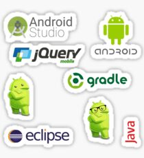 android-Aufkleber-Set Sticker