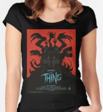 The Thing Classic Retro Poster Women's Fitted Scoop T-Shirt