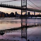 Winter Horizon - RFK Triborough Bridge by ponycargirl