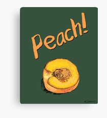 Peach! Canvas Print