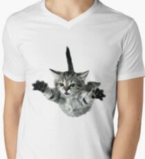 Funny Kitty Men's V-Neck T-Shirt