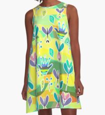 Happy pattern A-Line Dress