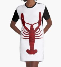 Lobster silhouette Graphic T-Shirt Dress