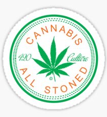 Cannabis Logorythm Sticker