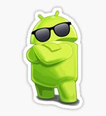 android coole Sonnenbrillen Gläser Sticker
