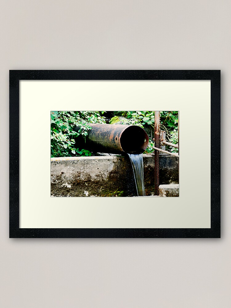 Alternate view of Water Pours Forth Framed Art Print