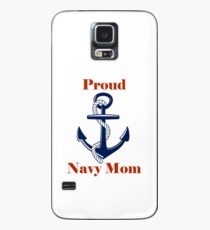 Proud Navy Mom Case/Skin for Samsung Galaxy