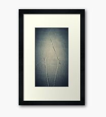 Criss Cross Concrete Framed Print