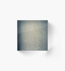 Criss Cross Concrete Acrylic Block