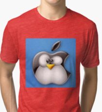 Linux Apple Tri-blend T-Shirt