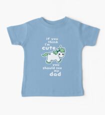 Camiseta para bebés Divertido Unicornio para papá