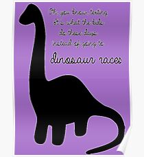 Dinosaur Races Poster