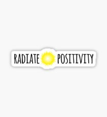 "Radiate Positivity" Graphic Sticker