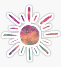 Outer Space Sun Sticker Sticker