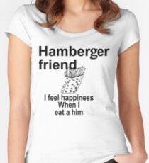 Hamberger friend Women's Fitted Scoop T-Shirt