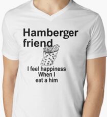Hamberger friend Men's V-Neck T-Shirt