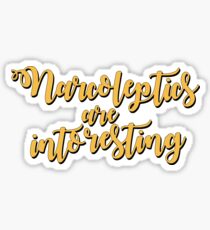 Sleep Disorders: Narcoleptics are Into Resting Sticker