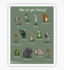 How Are You Feeling Sticker: With the Animals from Once I Was Very Very Scared Sticker