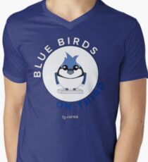 Blue Birds on Third Men's V-Neck T-Shirt
