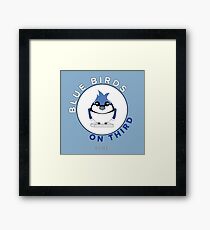 Blue Birds on Third Framed Print