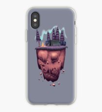 Floating Island with Aurora Borealis iPhone Case