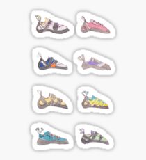Climbing Watercolour Pattern Sticker
