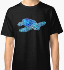 Meeresschildkröte-Aquarell-Kunst Classic T-Shirt