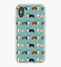 Australian Shepherd Besitzer Hunderasse niedlichen Hütehunde Aussie Hunde Tier Haustier Porträt Herzen von PetFriendly iPhone-Hülle & Cover