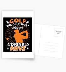 GOLF WHERE YOU CAN DRINK AND DRIVE T SHIRT Postcards