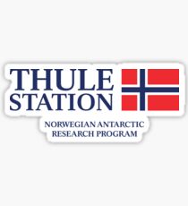 The Thing - Thule Station Antarctica White Sticker