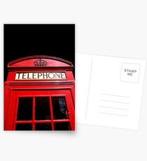 Red London Telephone Box Postcards