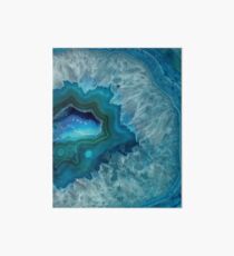 Teal Druzy Agate Quartz Art Board