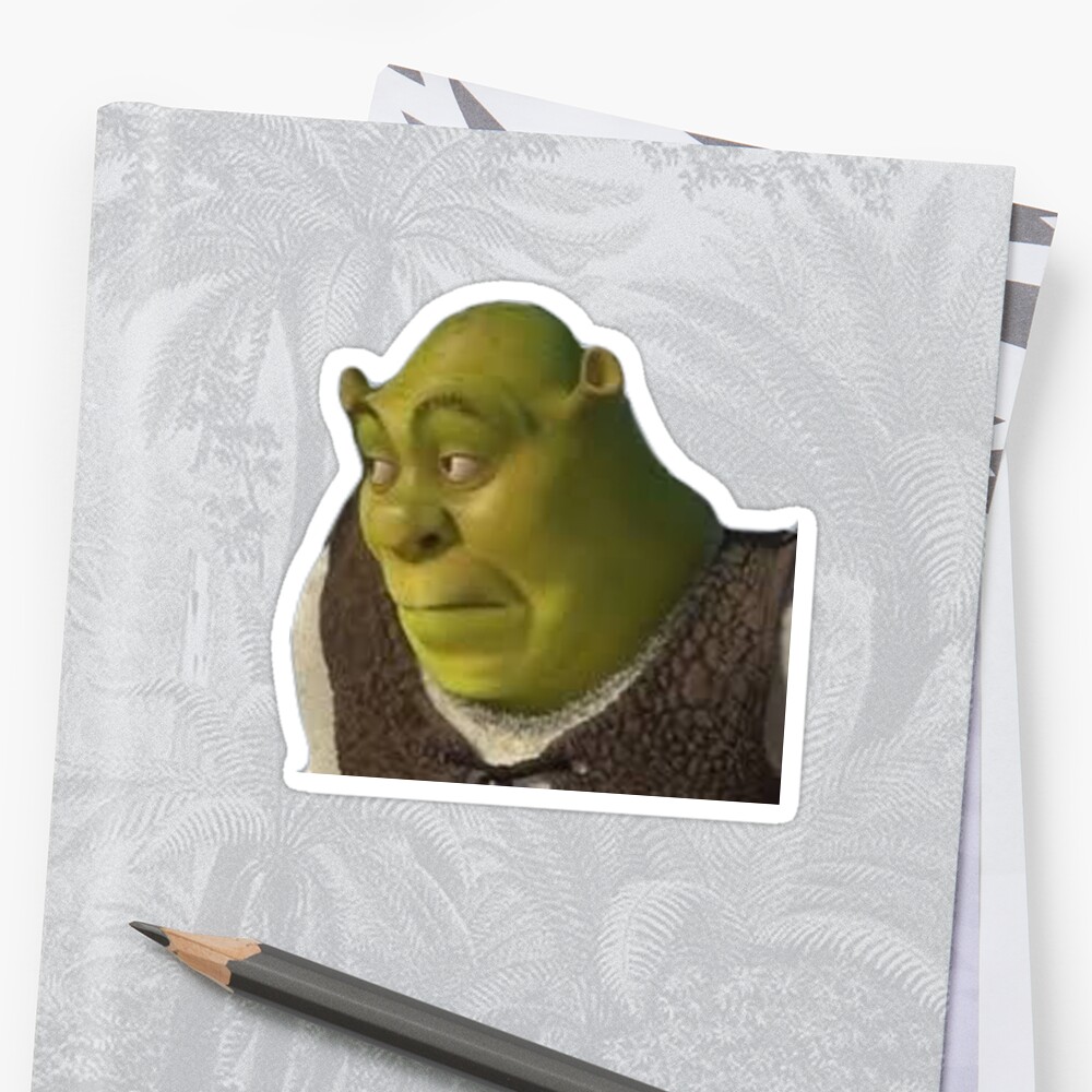 Shrek Meme Stickers by Collier225 Redbubble