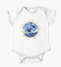 Mary Poppins Starry Night - Golden Floral Frame One Piece - Short Sleeve