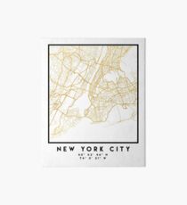 NEW YORK CITY NEW YORK CITY STREET MAP ART Art Board Print