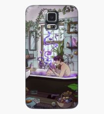 Modernes männliches Hexen-Badezimmer Hülle & Klebefolie für Samsung Galaxy