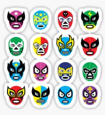 Luchador masks Sticker