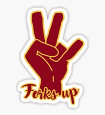 Forks Up Sticker