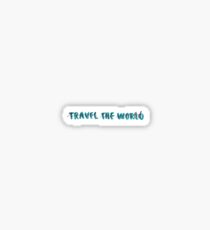 travel the world blue Sticker